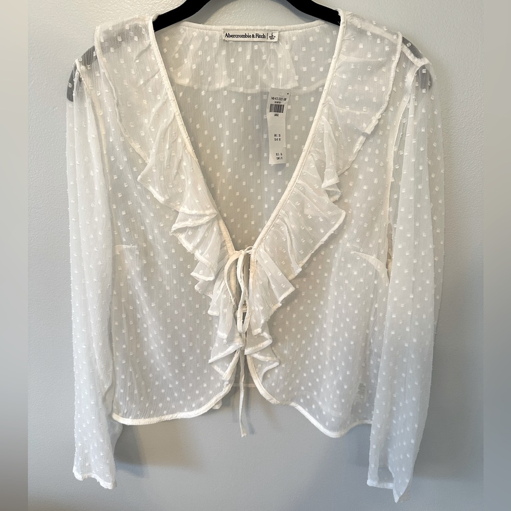 Abercrombie white blouse